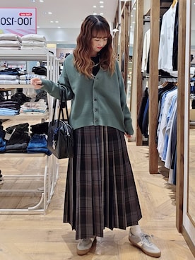 「アイテム（ネックレス）」を使った、K・Nさん（レディース・161cm・40代）の秋コーディネート