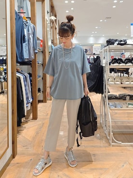 「アイテム（バッグ）」を使った、K・Nさん（レディース・161cm・30代）の夏コーディネート