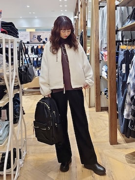 「アイテム（ブーツ）」を使った、K・Nさん（レディース・161cm・40代）の秋コーディネート