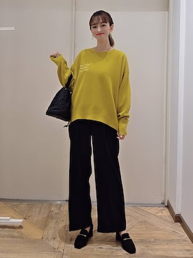 「アイテム（ローファー）」を使った、K・Nさん（レディース・161cm・40代）の秋コーディネート