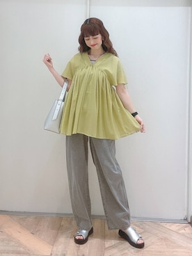 K・Nさん（レディース・161cm・40代）の春コーディネート