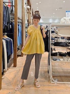 「アイテム（バックパック/リュック）」を使った、K・Nさん（レディース・161cm・30代）の夏コーディネート
