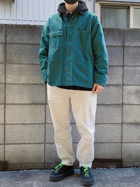 「ALAND（エーランド）のアイテム」を使った、のえるさん（メンズ・180cm）の冬コーディネート