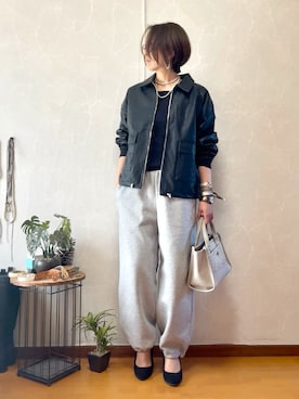 「DouDou（ドゥドゥ）のアイテム」を使った、ema.さん（レディース・166cm）の冬コーディネート