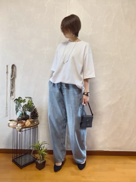 「GUCCI（グッチ）のアイテム」を使った、ema.さん（レディース・166cm）の夏コーディネート