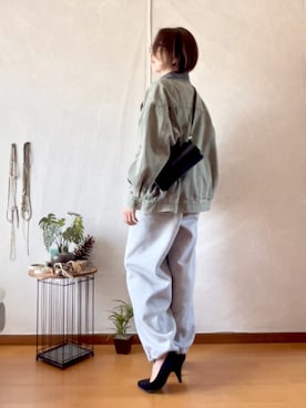 「GU（ジーユー）のアイテム（バッグ）」を使った、ema.さん（レディース・166cm）の春コーディネート