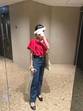 「155㎝コーデ」｜「アイテム（バレエシューズ）」を使った、sh.ttzさん（レディース・155cm）の春コーディネート