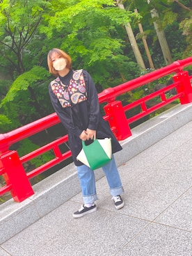 「靴下チラ見せ」｜「アイテム（ワンピース/ドレス）」を使った、ShiHo!‼︎さん（レディース・164cm）の夏コーディネート
