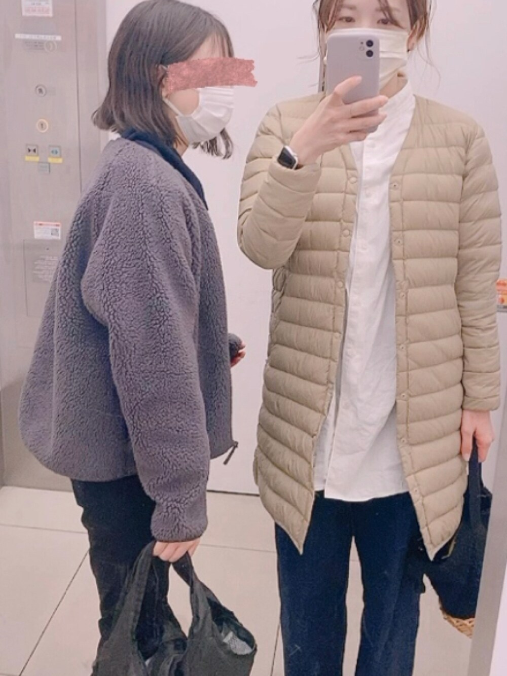 「休日コーデ、ゆるコーデ」｜「GUのアイテム（ブルゾン、グレー系）」を使った、asuchangさん（レディース・163cm）の冬コーディネートの1枚目の写真