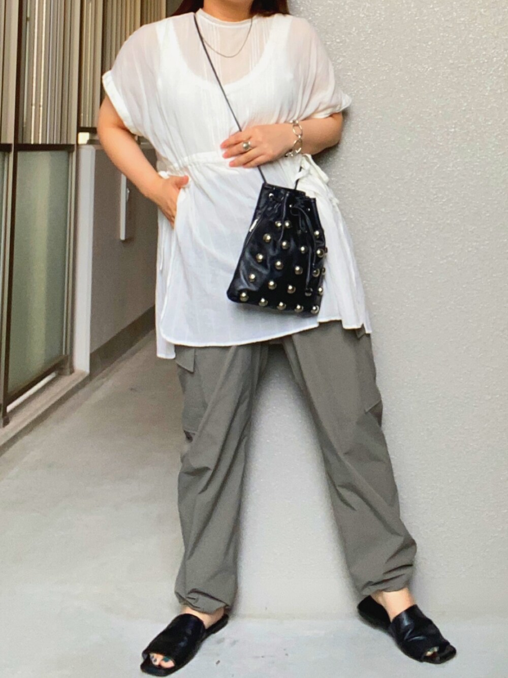 CLANE（クラネ）の「【PULP】CLANE / クラネ DRAWSTRING STUDS BAG