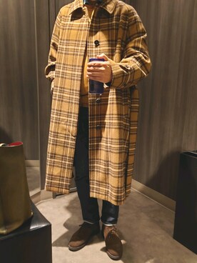 「LUIGI BORRELLI（ルイジボレッリ）のアイテム」を使った、せきのさん（メンズ・170cm）の冬コーディネート