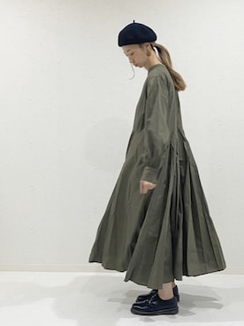 「Dr. Martens（ドクターマーチン）のDr.Martens (ドクターマーチン)/1461 3EYE GIBSON SHOES（その他シューズ）」を使った、ちばのぞみ。さん（レディース・165cm）の秋コーディネート