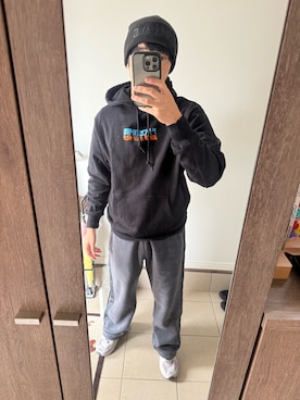 「アイテム（スウェットパンツ）」を使った、furuさん（メンズ・170cm・30代）の秋コーディネート