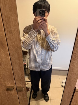 「アイテム（トップス）」を使った、furuさん（メンズ・170cm・30代）の秋コーディネート