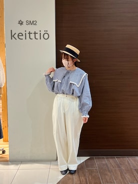 「ゆべしコラボ」｜「アイテム（その他シューズ）」を使った、𝑴𝒊 🐣🎀さん（レディース・153cm）の春コーディネート