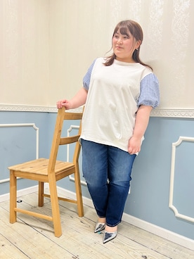 プリーツプリーズ　カットソー　半袖　トップス　ネイビー　Lサイズ レディース カットソー | ファッション通販 タカシマヤ