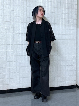 「JUNRED（ジュンレッド）のアイテム（タンクトップ）」を使った、ケータさん（メンズ・169cm）の夏コーディネート
