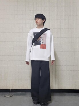 「JUNRED（ジュンレッド）のアイテム（バッグ）」を使った、ケータさん（メンズ・169cm）の冬コーディネート