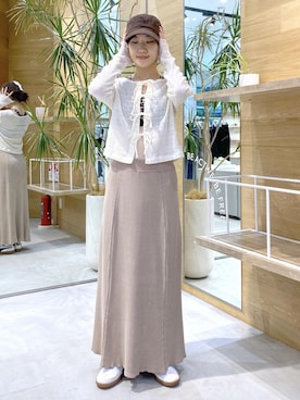 「PUMA（プーマ）の【PUMA】パレルモ LTH（スニーカー）」を使った、sana.nさん（レディース・162cm）の秋コーディネート