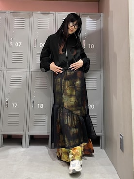 「メッシュスカート」｜sana.nさん（レディース・162cm）の冬コーディネート