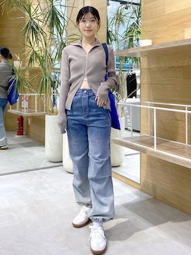「PUMA（プーマ）の【PUMA】パレルモ LTH（スニーカー）」を使った、sana.nさん（レディース・162cm）の秋コーディネート