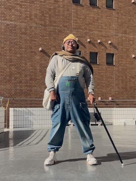 「アイテム（パーカー）」を使った、メルヘン翁さん（メンズ・178cm）の秋コーディネート