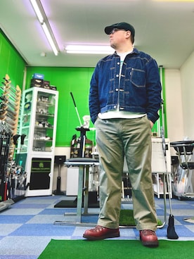 「schott（ショット）のアイテム」を使った、101mmgさん（メンズ・175cm）の冬コーディネート