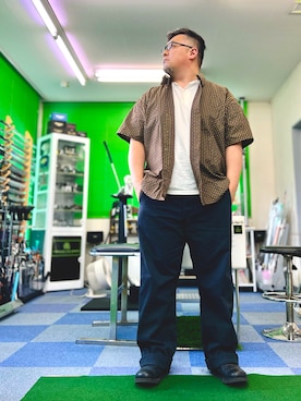 「AVIREX（アヴィレックス）のアイテム」を使った、101mmgさん（メンズ・175cm）の夏コーディネート