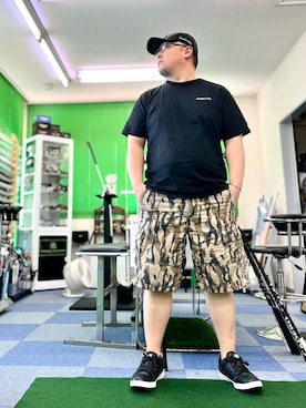 「アイテム（カーゴパンツ）」を使った、101mmgさん（メンズ・175cm）の夏コーディネート
