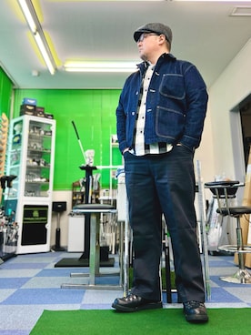 「Pherrow's（フェローズ）のアイテム」を使った、101mmgさん（メンズ・175cm）の冬コーディネート