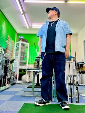 「Pherrow's（フェローズ）のアイテム」を使った、101mmgさん（メンズ・175cm）の春コーディネート