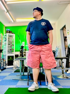 「AVIREX（アヴィレックス）のアイテム」を使った、101mmgさん（メンズ・175cm）の夏コーディネート