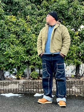 「RED WING（レッドウィング）のアイテム」を使った、101mmgさん（メンズ・175cm）の冬コーディネート