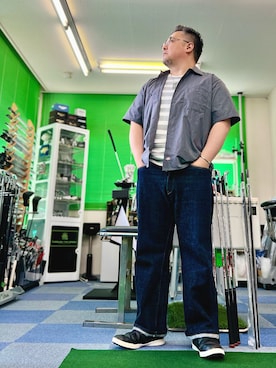 「AVIREX（アヴィレックス）のアイテム」を使った、101mmgさん（メンズ・175cm）の夏コーディネート