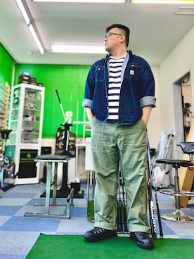 「AVIREX（アヴィレックス）のアイテム」を使った、101mmgさん（メンズ・175cm）の秋コーディネート