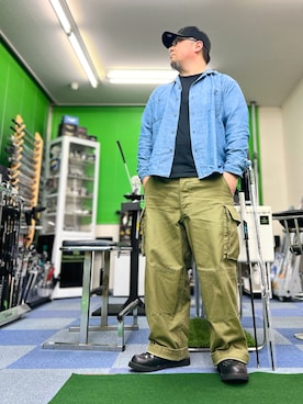 「AVIREX（アヴィレックス）のアイテム」を使った、101mmgさん（メンズ・175cm）の夏コーディネート