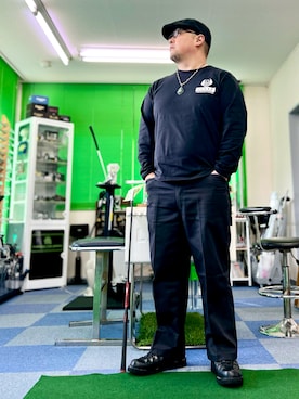 「アイテム（ハンチング/ベレー帽）」を使った、101mmgさん（メンズ・175cm）の秋コーディネート