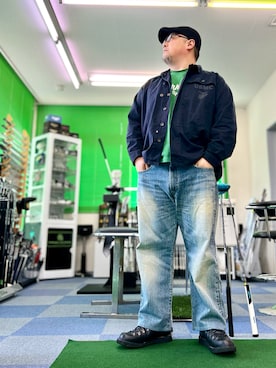 「アイテム（ミリタリージャケット）」を使った、101mmgさん（メンズ・175cm）の春コーディネート