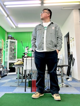 「Pherrow's（フェローズ）のアイテム（トップス）」を使った、101mmgさん（メンズ・175cm）の春コーディネート