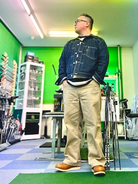 「schott（ショット）のアイテム（ジャケット/アウター）」を使った、101mmgさん（メンズ・175cm）の春コーディネート