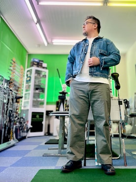 「AVIREX（アヴィレックス）のアイテム」を使った、101mmgさん（メンズ・175cm）の秋コーディネート