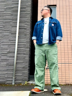 「Levi's（リーバイス）のアイテム（トップス）」を使った、101mmgさん（メンズ・175cm）の夏コーディネート