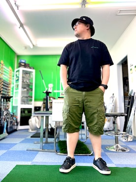 「カーゴショーツ」｜101mmgさん（メンズ・175cm）の夏コーディネート