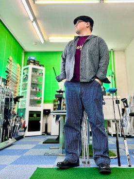 「Pherrow's（フェローズ）のアイテム」を使った、101mmgさん（メンズ・175cm）の春コーディネート