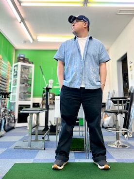 「AVIREX（アヴィレックス）のアイテム（パンツ）」を使った、101mmgさん（メンズ・175cm）の夏コーディネート