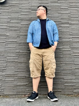 「AVIREX（アヴィレックス）のアイテム」を使った、101mmgさん（メンズ・175cm）の夏コーディネート