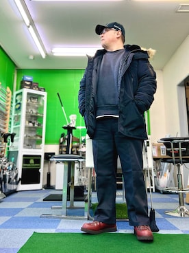 「BEN DAVIS（ベンデイビス）のアイテム」を使った、101mmgさん（メンズ・175cm）の冬コーディネート