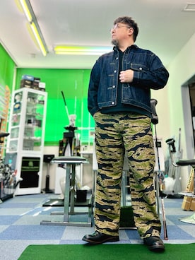 「アイテム（メガネ、グレー系）」を使った、101mmgさん（メンズ・175cm）の秋コーディネート
