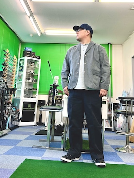 「Pherrow's（フェローズ）のアイテム（トップス）」を使った、101mmgさん（メンズ・175cm）の秋コーディネート