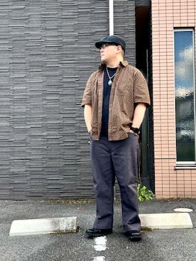 「アイテム（ハンチング/ベレー帽）」を使った、101mmgさん（メンズ・175cm）の秋コーディネート